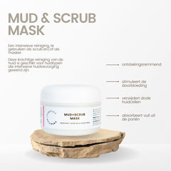 Natürliche Schlamm- und Peelingmaske