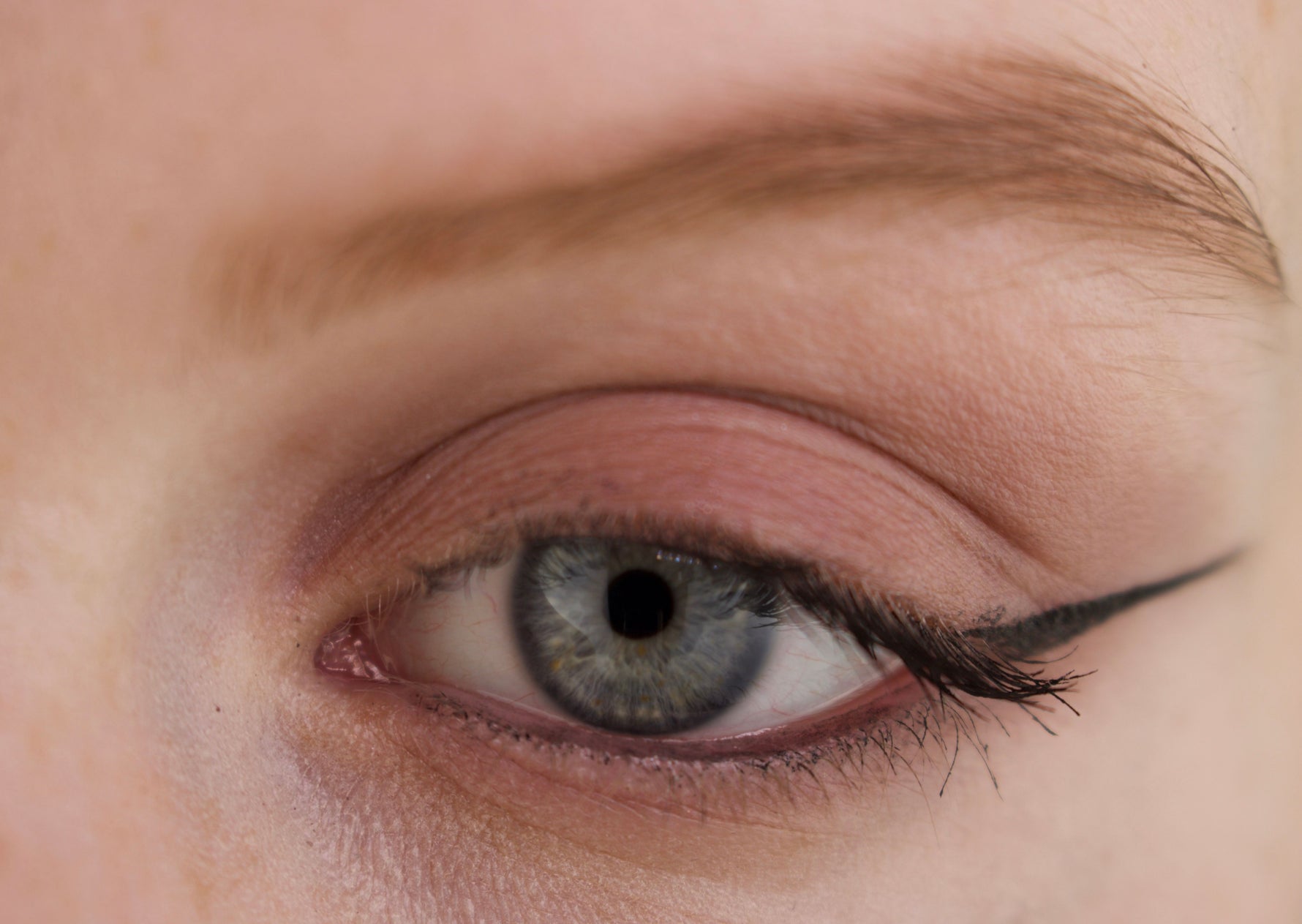 Eyeshadow Matte Clay voorbeeld open oog